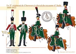Figurine Starlux 1:32 - Sous-lieutenant Du 2ème Régiment De Chasseurs à Cheval (Napoléon) - Plomb Peint
