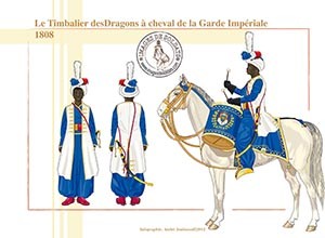 Soldat De Plomb 1er Empire – Timbalier Dragons De L’Impératrice, ALMIRALL 60mm