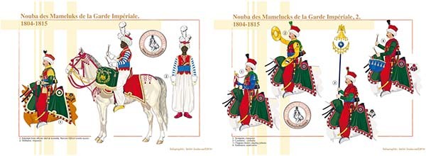 Les Mamelouks d'Egypte. Les Mameluks de la Garde Impériale. by BRUNON