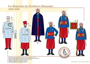 Tenue 31 de lieutenant-colonel du 8eme régiment de tirailleurs marocains