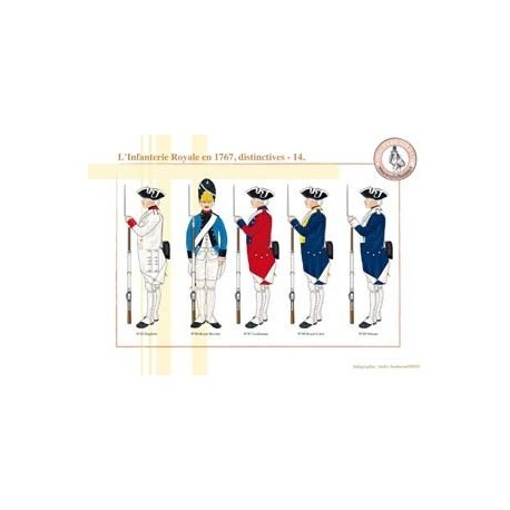 Die französische königliche Infanterie im Jahr 1767, erkennungszeichen (14)