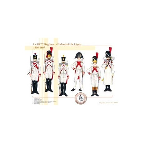 Das 18. französische Infanterie-Regiment der Linie, 1806-1807