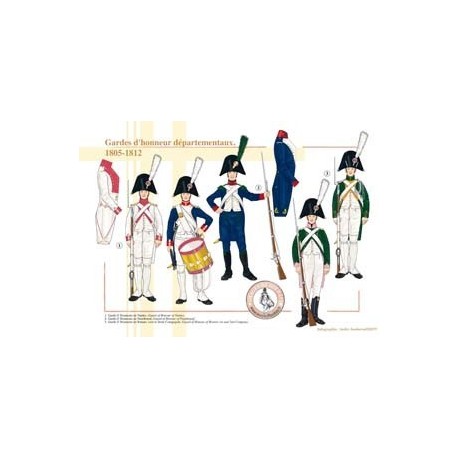 Gardes d'honneur départementaux, 1805-1812