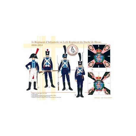2. Infanterie-Regiment oder Leib-Regiment des Herzogtums Hessen, 1810-1814