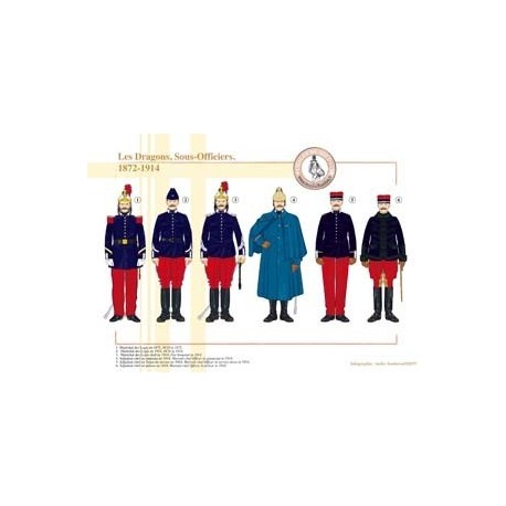 Les Dragons, Sous-Officiers, 1872-1914