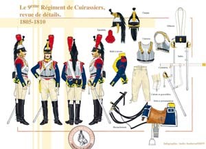 Ensemble De 130 Cavaliers Papier 90mm - Cuirassiers 1859 - Occasion