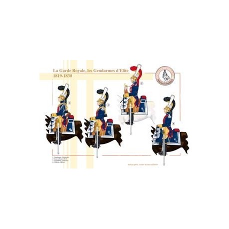 Die königliche Garde, Elite Gendarmen, 1819-1830