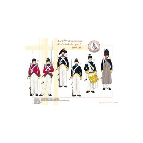 La 88ème demi-brigade d'infanterie de ligne (2), 1800-1801