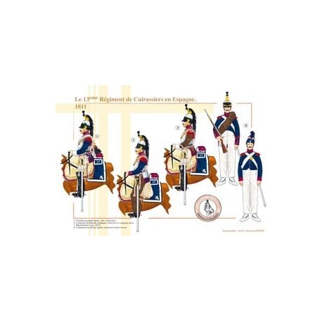 Le 13ème Régiment de Cuirassiers en Espagne, 1811