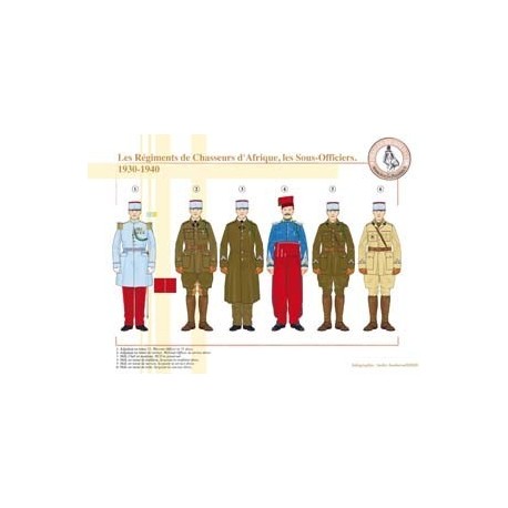 African Chasseurs Regiments, Unteroffiziere, 1930-1940