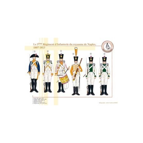 Das 5. Infanterieregiment des Königreichs Neapel, 1807-1813