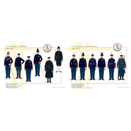 La Coloniale, Offiziere und Unteroffiziere, 1880-1914