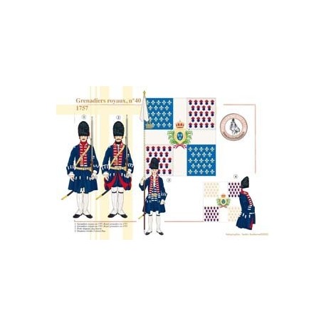 Grenadiers royaux, n°40, 1757