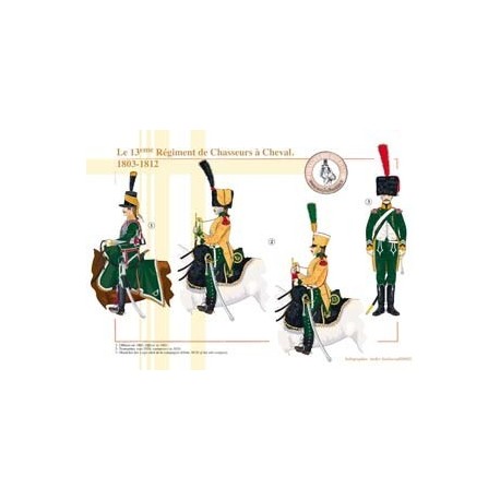 Das 13. französische Chasseurs à Cheval-Regiment, 1803-1812