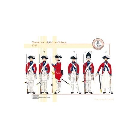 Haushalt des Königs von Frankreich, Schweizer Garde, 1763