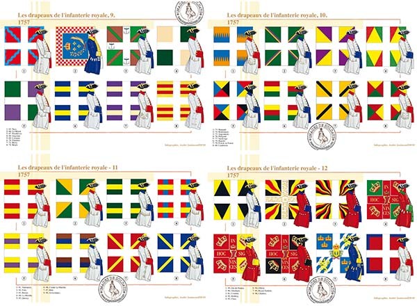 LES ETAINS DU Prince ~ Napoleon ~ Drapeau Infanterie Legere 1802-1804
