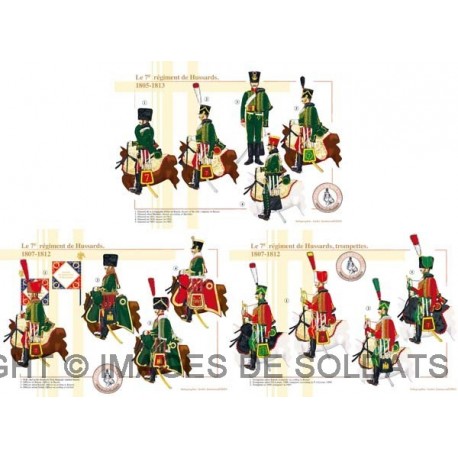 Le 7e régiment de Hussards, 1805-1813