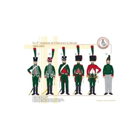 Le 2e régiment de Chasseurs à cheval, 1800-1804