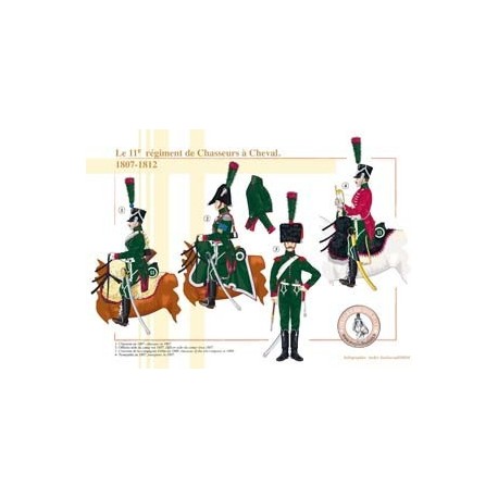 Das 11. französische Cheval-Chasseurs-Regiment, 1807-1812