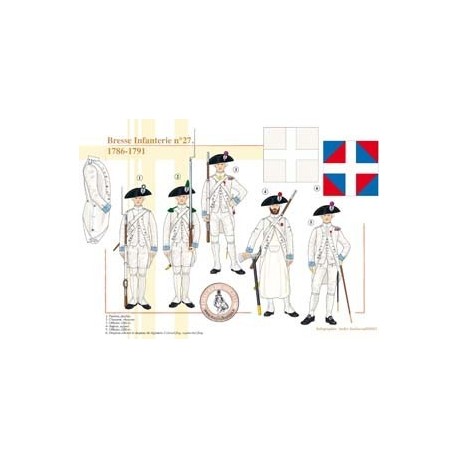 Bresse-Infanterie Nr. 27, 1786–1791
