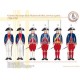 Gardes du corps de la Maison du Roi, service à pied, 1780-1789