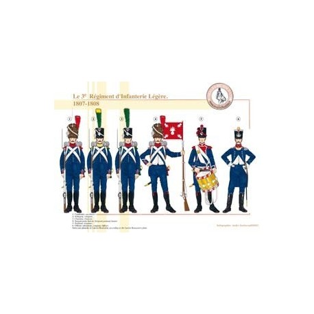 Das 3. französische leichte Infanterieregiment, 1807–1808