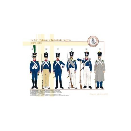 Das 13. französische Leichte Infanterieregiment, 1809–1815