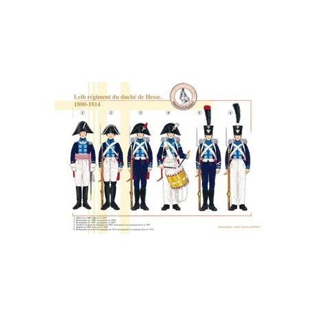 Leibregiment des Herzogtums Hessen, 1800–1814