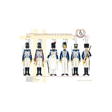Das 6. Infanterieregiment der französischen Königlichen Garde, 1815