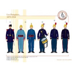 Französische Feuerwehrleute, 1875-1910
