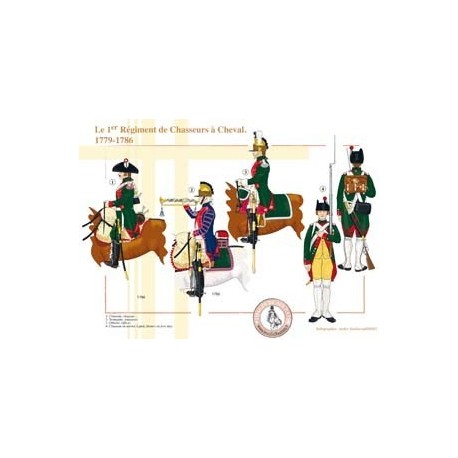 The 1st French Chasseurs à Cheval Regiment, 1779-1786