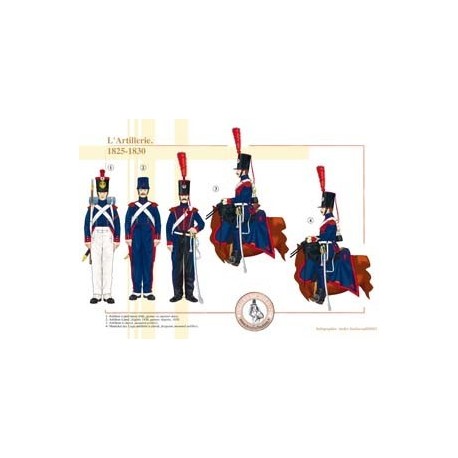 Französische Artillerie, 1825–1830