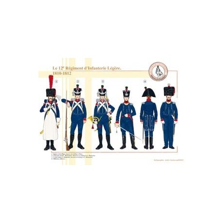 Das 12. französische Leichte Infanterieregiment, 1810–1812