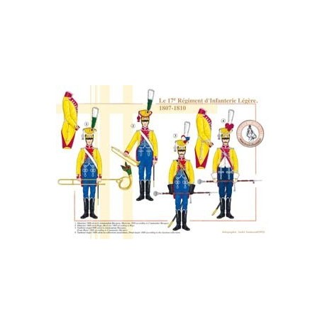 Das 17. französische Leichte Infanterieregiment, 1807–1810