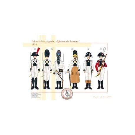 Spanische Infanterie, Regiment Zamora, 1810