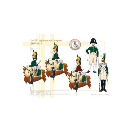 Das 18. französische Dragonerregiment, 1807–1813