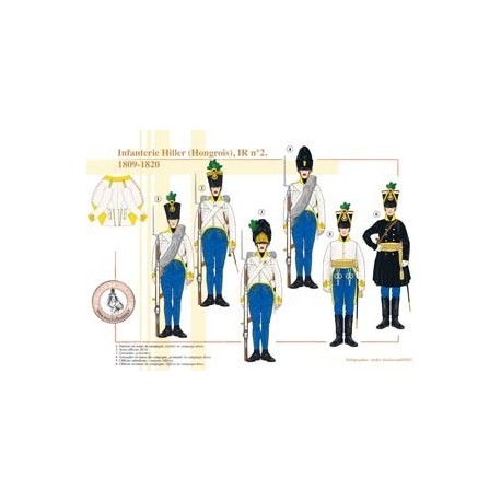 Infanterie Hiller (Hongrois), IR n°2, 1809-1820