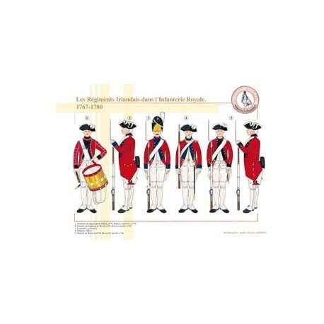 Die irischen Regimenter der königlichen Infanterie, 1767–1780
