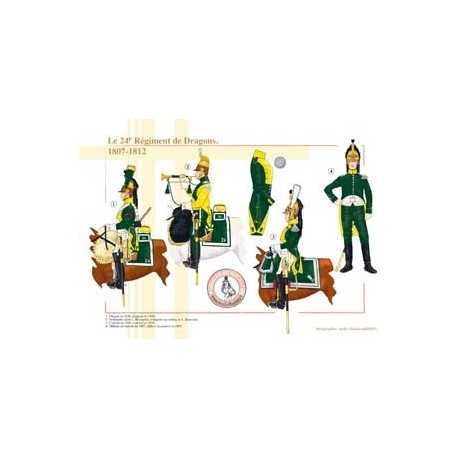Das 24. französische Dragonerregiment, 1807–1812
