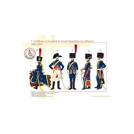 L'Artillerie à Cheval de la Garde Impériale, les Officiers, 1804-1815