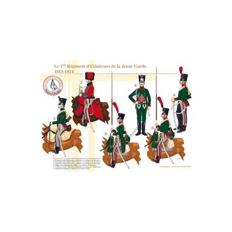Le 1er Régiment d'Eclaireurs de la Jeune Garde, 1813-1814