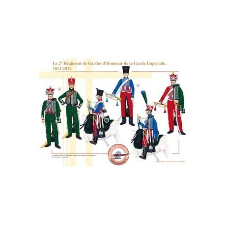 Le 2e Régiment de Gardes d'Honneur de la Garde Impériale, 1813-1814