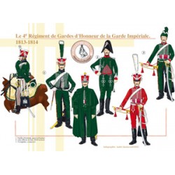 Le 4e Régiment de Gardes d'Honneur de la Garde Impériale, 1813-1814