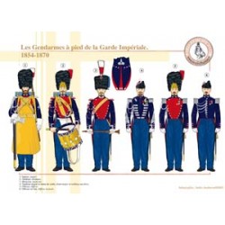 Les Gendarmes à pied de la Garde Impériale, 1854-1870