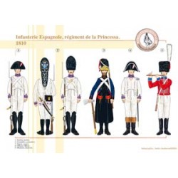 Infanterie Espagnole, régiment de la Princessa, 1810