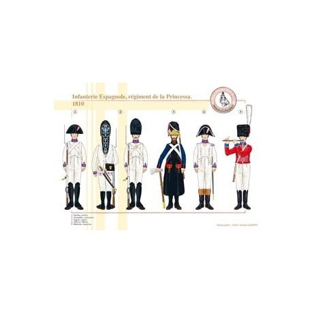 Spanische Infanterie, Regiment Princessa, 1810