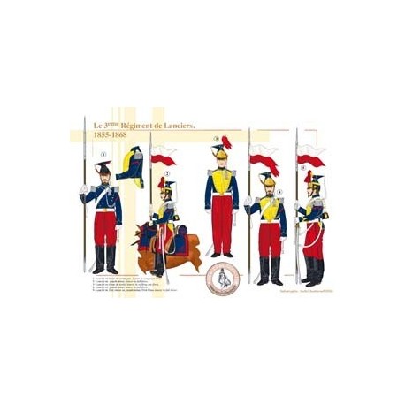 The 3rd French Lancers Regiment, 1855-1868