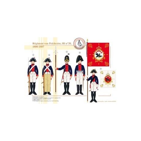 Régiment von Pelchrzim, IR n°38, 1800-1807