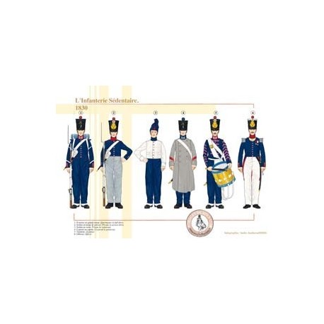 L'Infanterie Sédentaire, 1830
