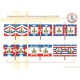 Drapeaux modèle 1794 des demi-brigades 103 à 108
